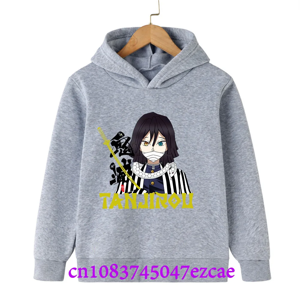 Demon Slayer Spring And Autumn Children Boys And Girls With Hoodie Sweater Top Cartoon Printing Children's Sportswear Coat Baby