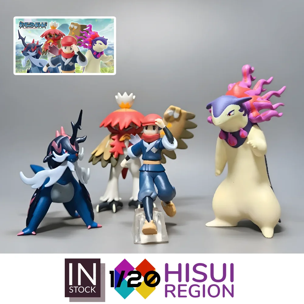 

[In Stock][BanDai]1/20 PVC Scale World [PVC][Hisui Region] – Rei & Hisuian Typhlosion & Hisuian Samurott & Hisuian Decidueye