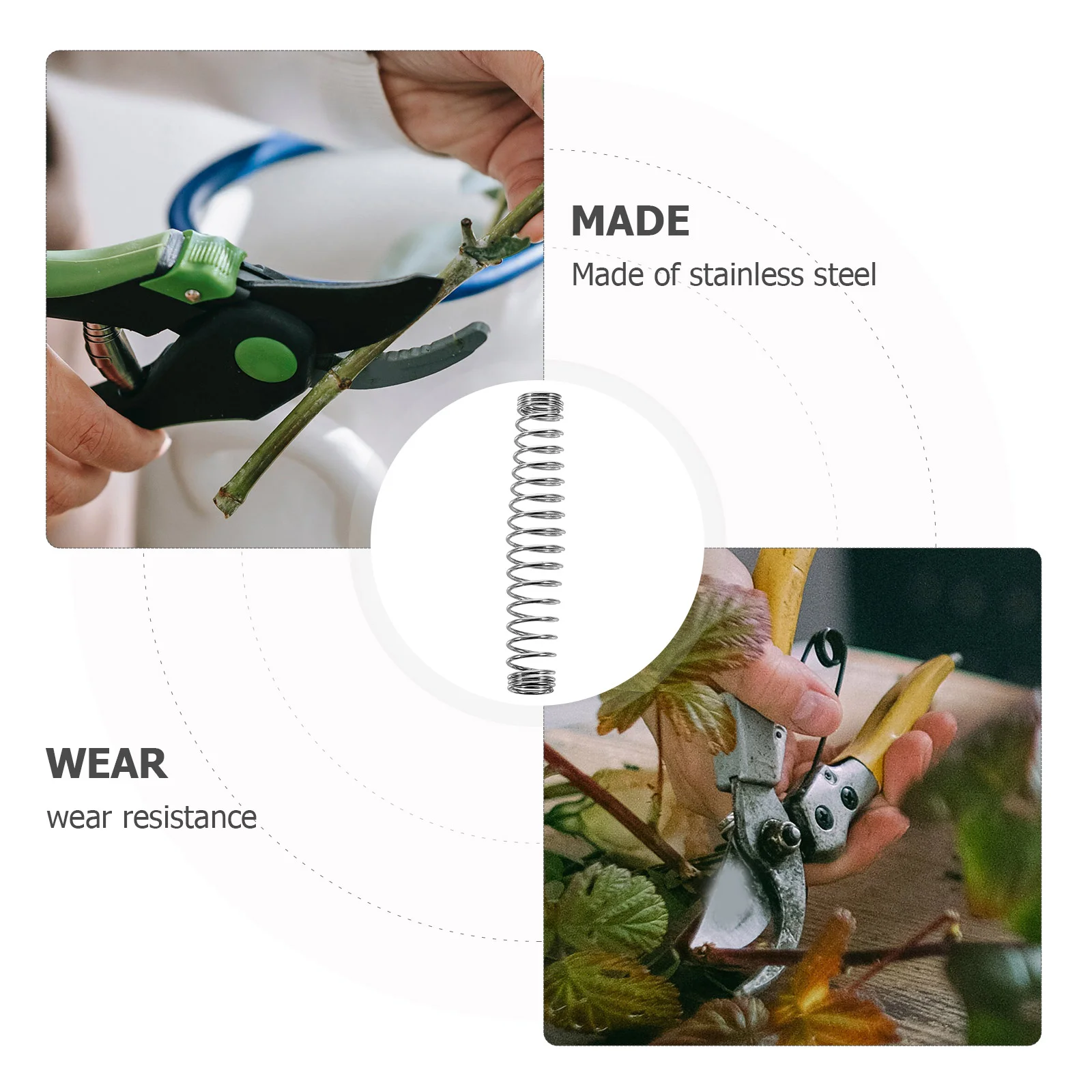 3 Pcs Garden Scissors Tree Pruner Replacement Spring Part Steel Branch Pruning Shears Pruners