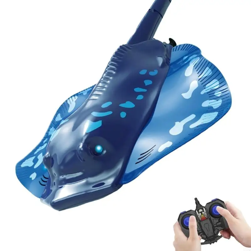 Zdalne sterowanie Manta Ray pływacka zabawka dla dzieci do basenu dla dzieci i zabawka w kąpieli L8RB