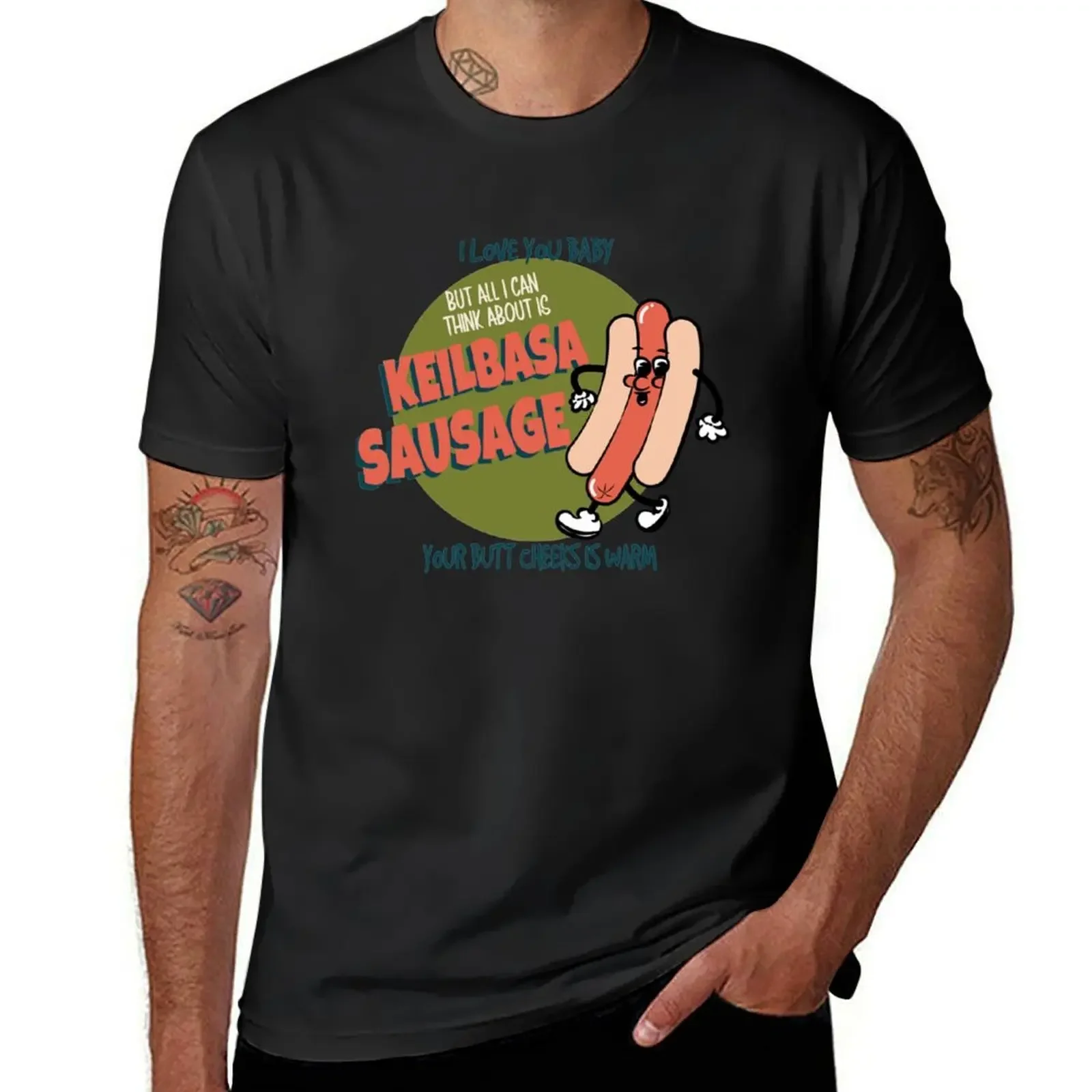 Kielbasa Sausage Lyrics Tenacious D T-Shirt vintage t shirts oversized graphic tee shirts graphic t shirts for men graphic