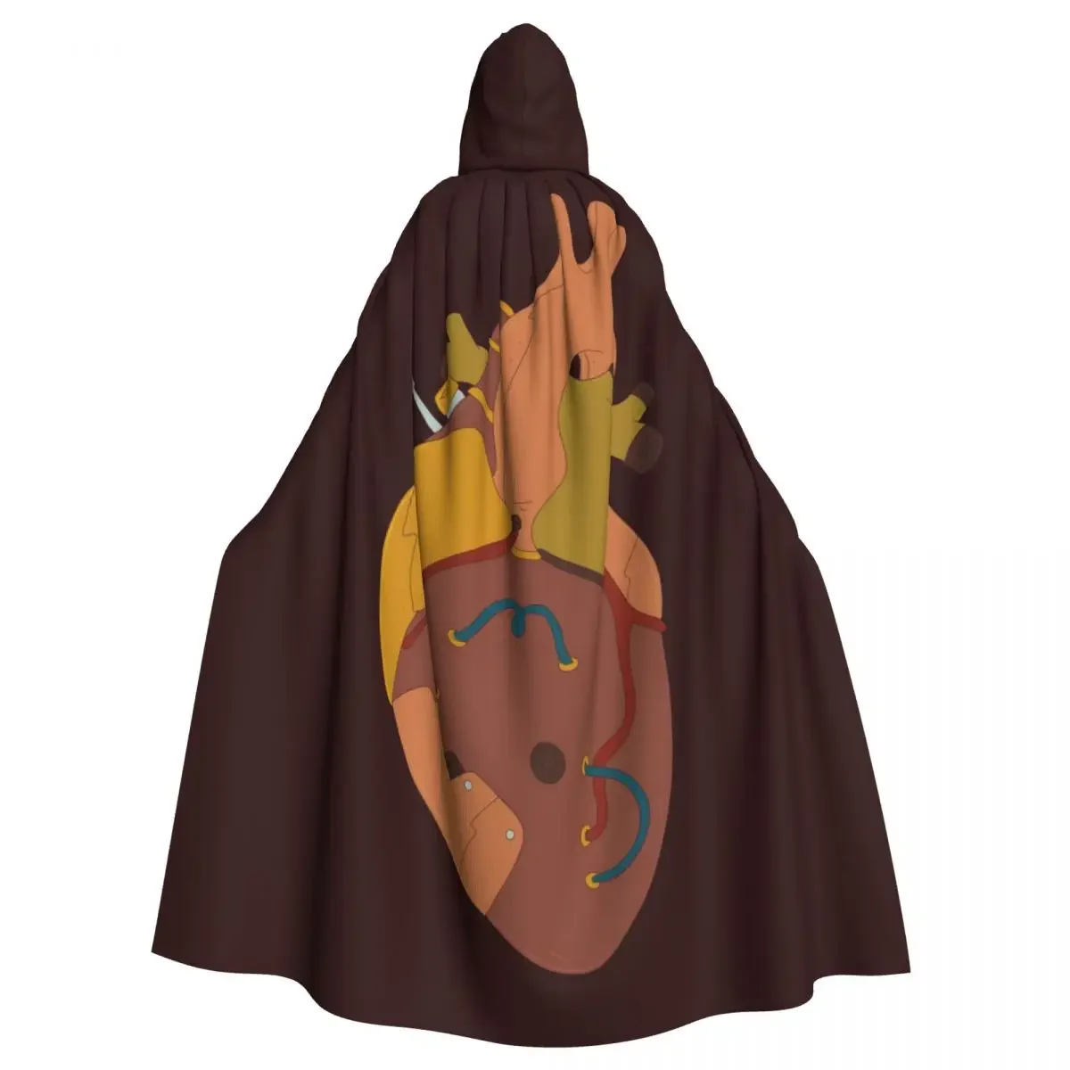 

Капюшон унисекс с капюшоном в стиле стимпанк сердца вампира ведьмы накидка Косплей Костюм