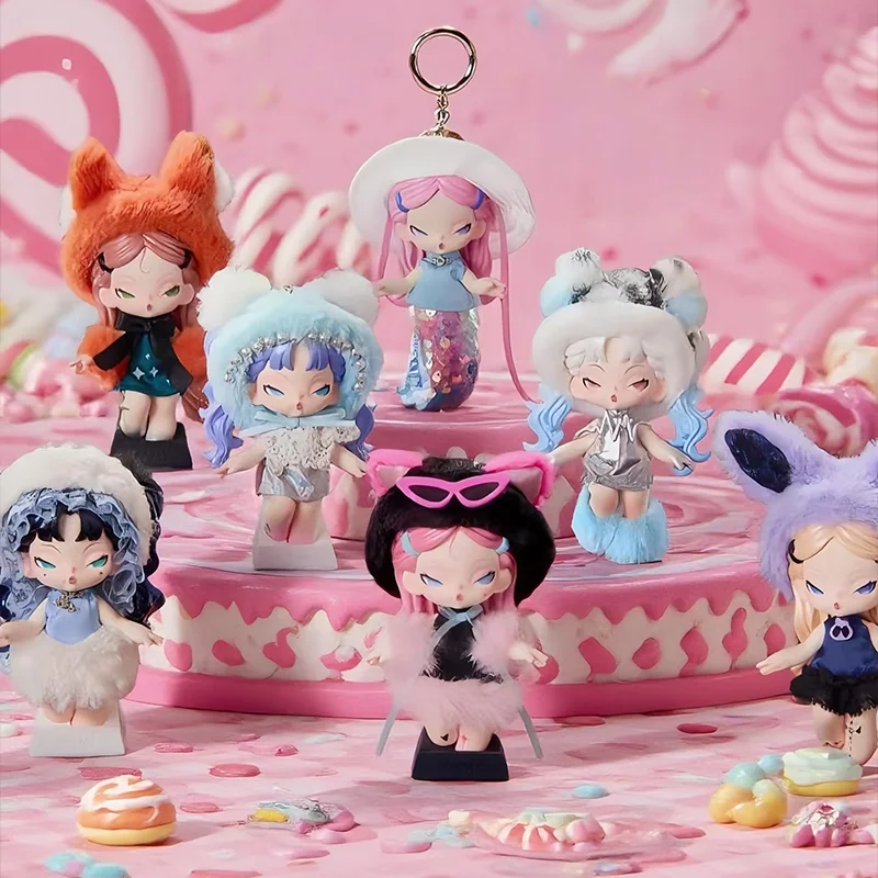 دودو نامي منتصف الليل ديسكو سلسلة صندوق أعمى Caixa Caja لطيف دمى الفتيات الفتيان صندوق غامض حقيبة مفاجأة حقيبة قلادة لعبة هدية #6