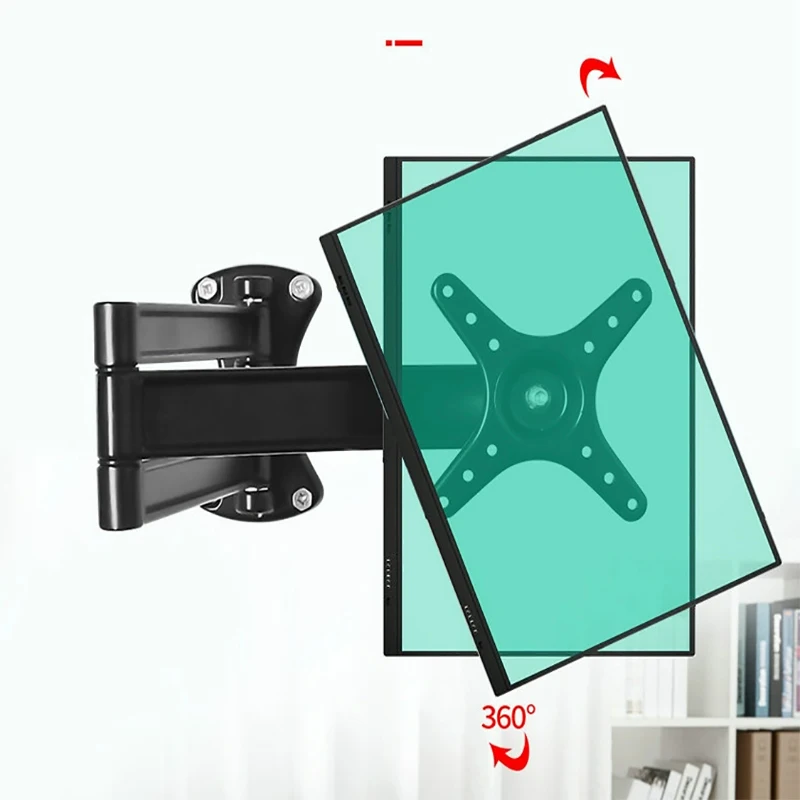 Liga de Alumínio Retrátil Monitor Holder Braço 360 Graus Rotação Completa do Braço Lcd Led Flat Panel tv Wall Mount 1427 Cy05