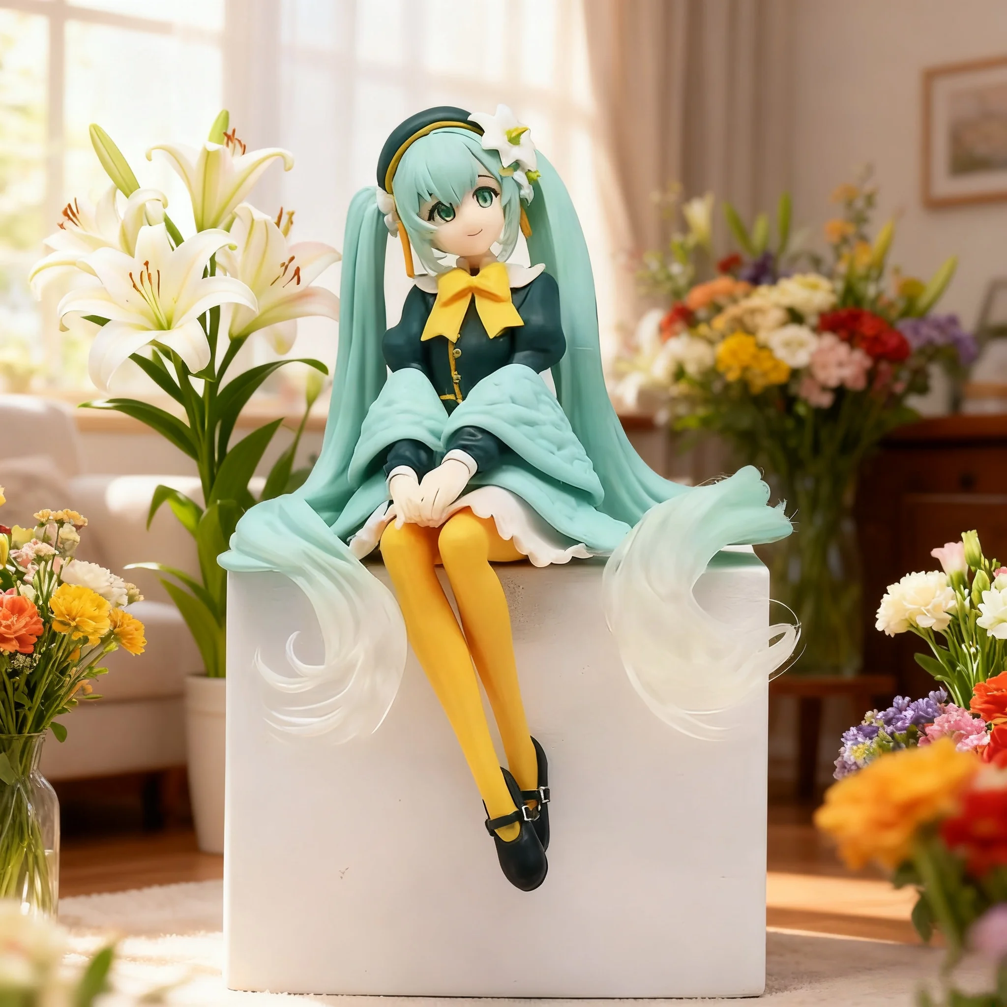 novo-15cm-animacao-inicio-da-primavera-hatsune-miku-futuro-lirio-fada-sentado-versao-kawaii-artesanal-pvc-modelo-brinquedo-colecao-presente