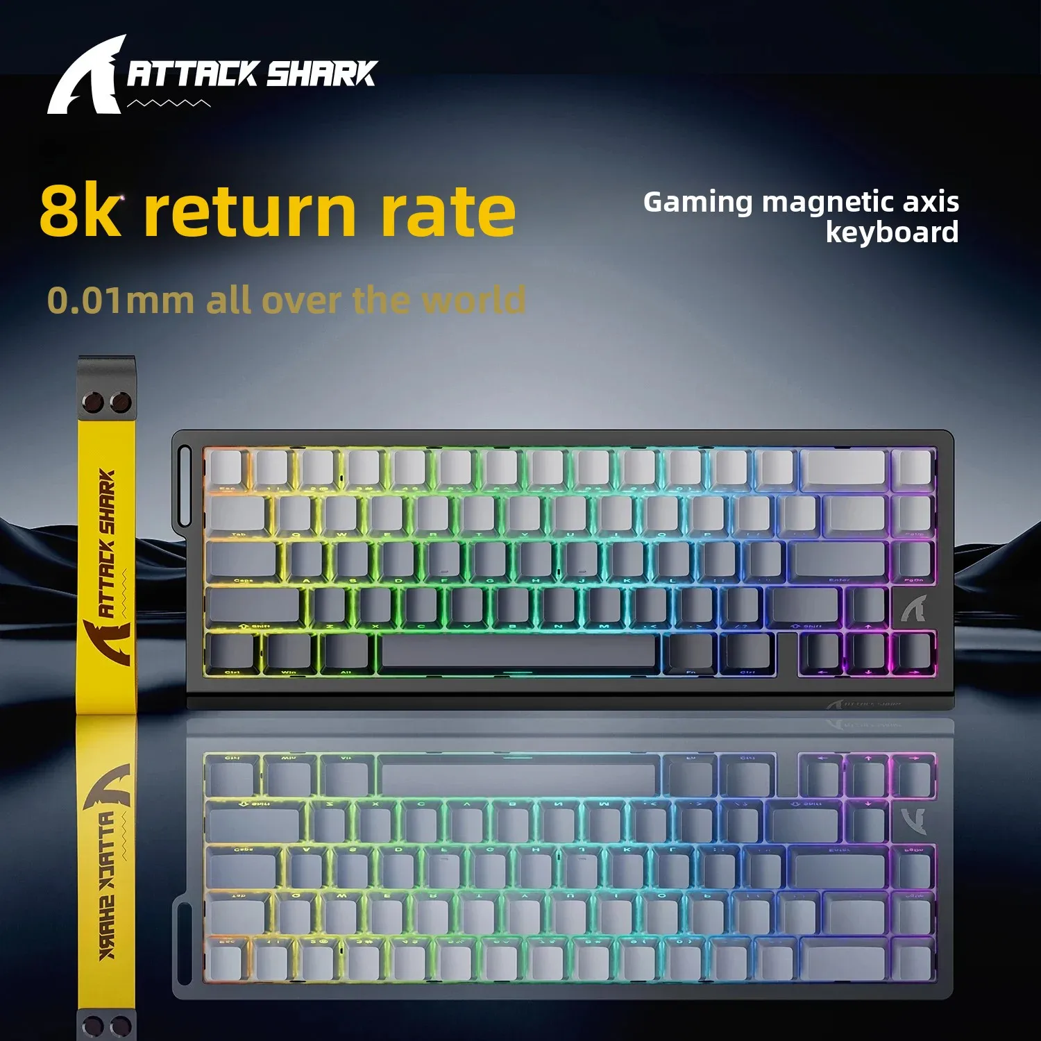 ATTACK SHARK X68HE Magnetic Keyboard Wired USB 128K Custom Csgo VALORANT Mechanical Keyboard Accessories Gamer Office 8K Teclado
