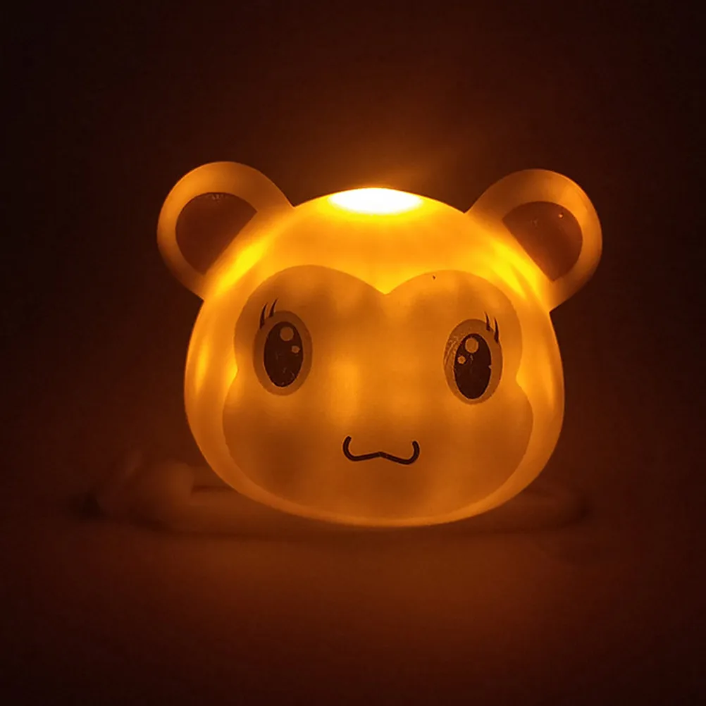 2Pcs Cartoon Animal Monkey Bike Bell Lamp Button Battery Powered Kids Balance Bike Horn Accessory Silicone Band Easy Install