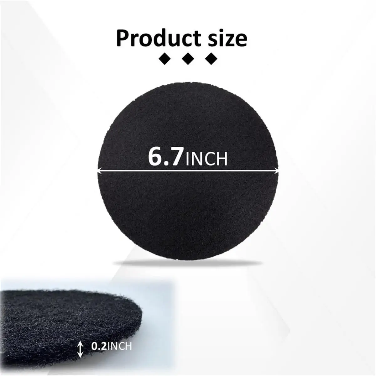 8 Pack Charcoal Filters for Kitchen Compost Bin - Odor Control Replacement Filters