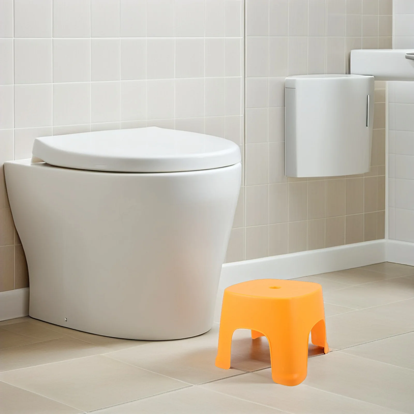 Taburete de plástico colorido para niños, taburete seguro y cómodo para niños pequeños, diseño ergonómico para baño, ducha, asiento para cambiar zapatos
