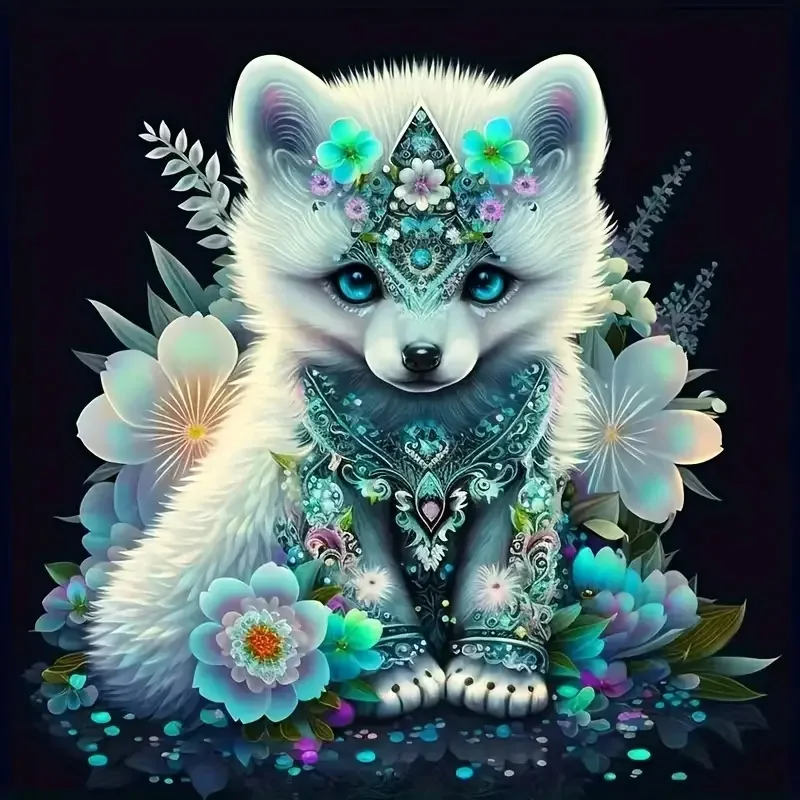 RUOPOTY Diy Diamond Painting Dog Animal Diamond Art Full Round Diamond Embroidery Decorations For Home Decors Gift