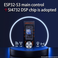 SI4732 LSB USB AM FM FM/AM Radio 1.9in IPS Screen Mini Pocket Radio HF SW MW VHF Portable Radio with Antenna DSP Radio