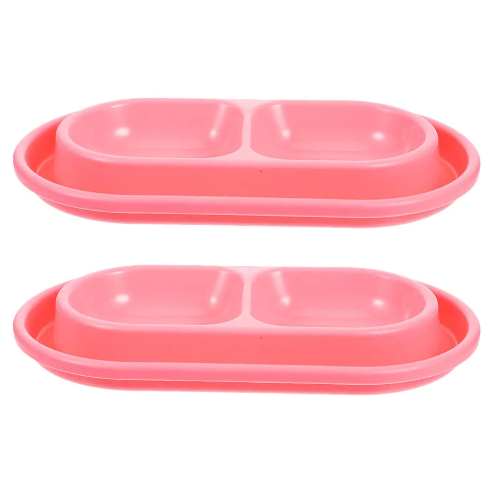 

2pcs Anti-Ant Cat Bowl Double Food Water Feeder For Pets Outdoor Indoor Stable Base Washable Pet Feeding Station For Cats Dogs