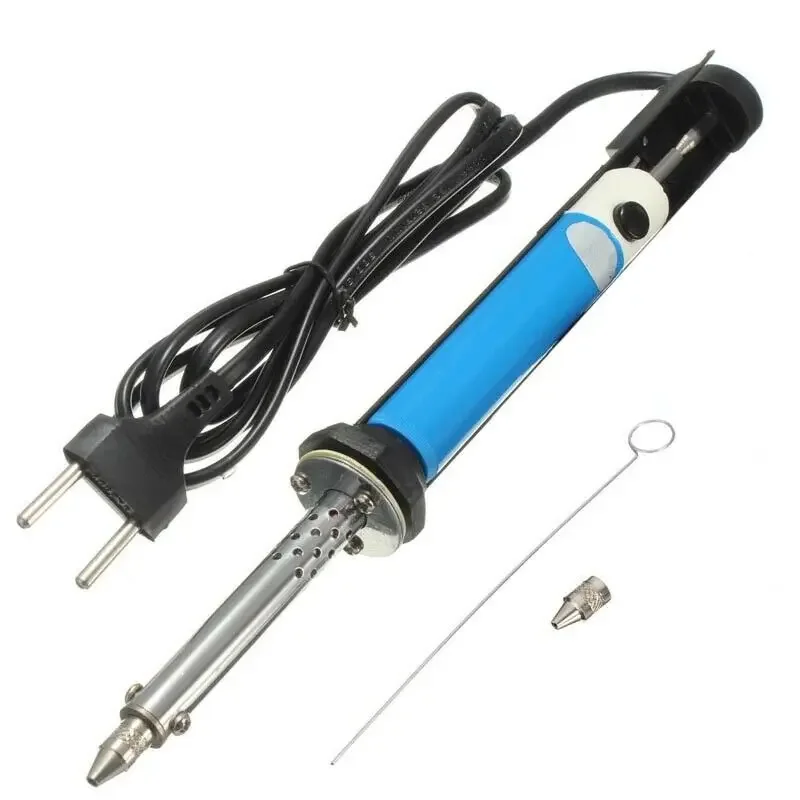 Mini Handheld Soldering Iron 30W Adjustable Temperature Electric Tin Suction Sucker Pen Desoldering Pump Welding Repair Tools