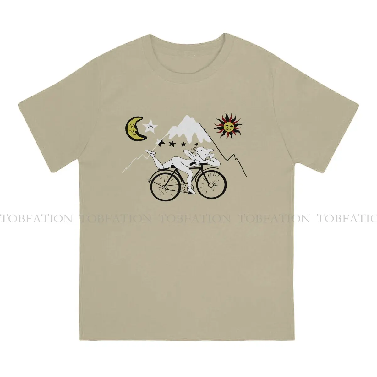 Albert Hofmann Bicycle Day LSD 1943 Sun And Moon 100% Cotton T Shirt Harajuku Gothic Men\'s Tee Shirt O-Neck Men Tops