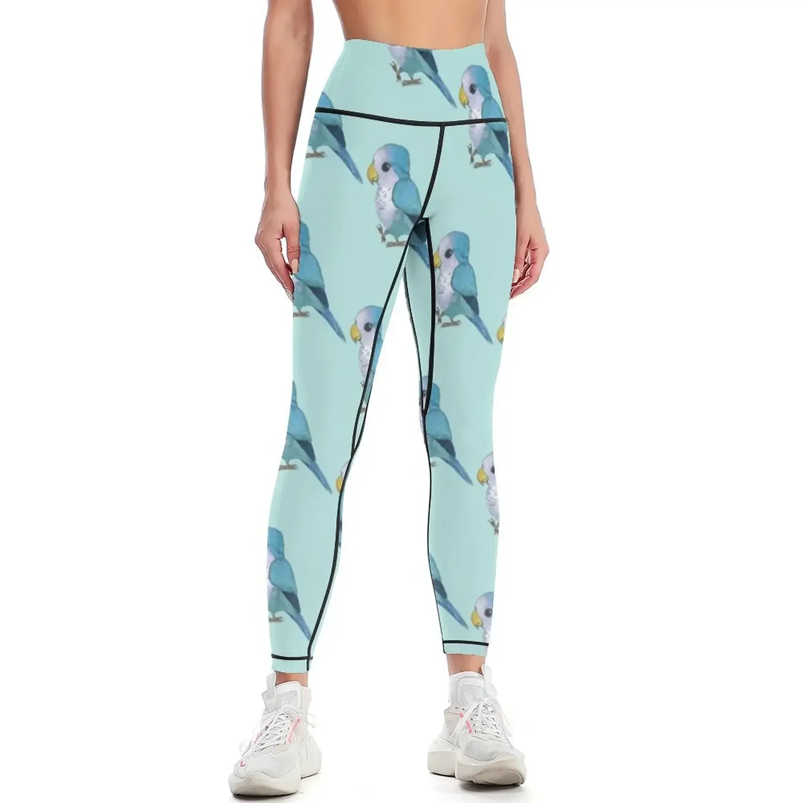 

Very cute blue parrot Leggings Women's sports Women's trousers sporty woman push up Legging sport Womens Leggings