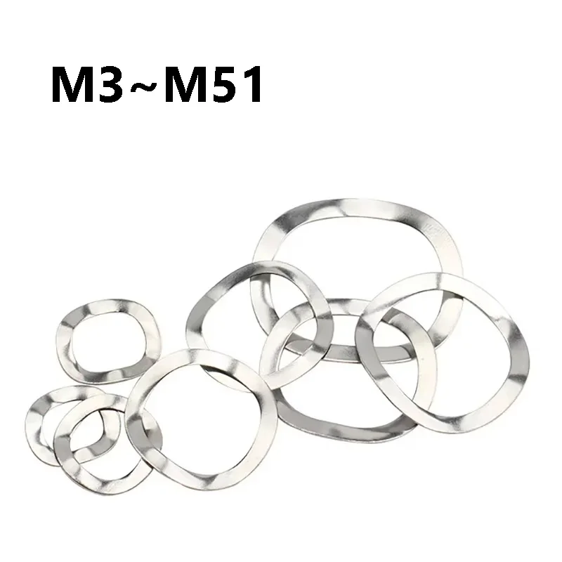 M3 M4 M5 M6 M8 M10 M12 M14 M16 M19 M21 M23 M25 M27 M31 M39 M41 M51 Wave Washers Wave Crest Type Gasket Stainless Steel Washers