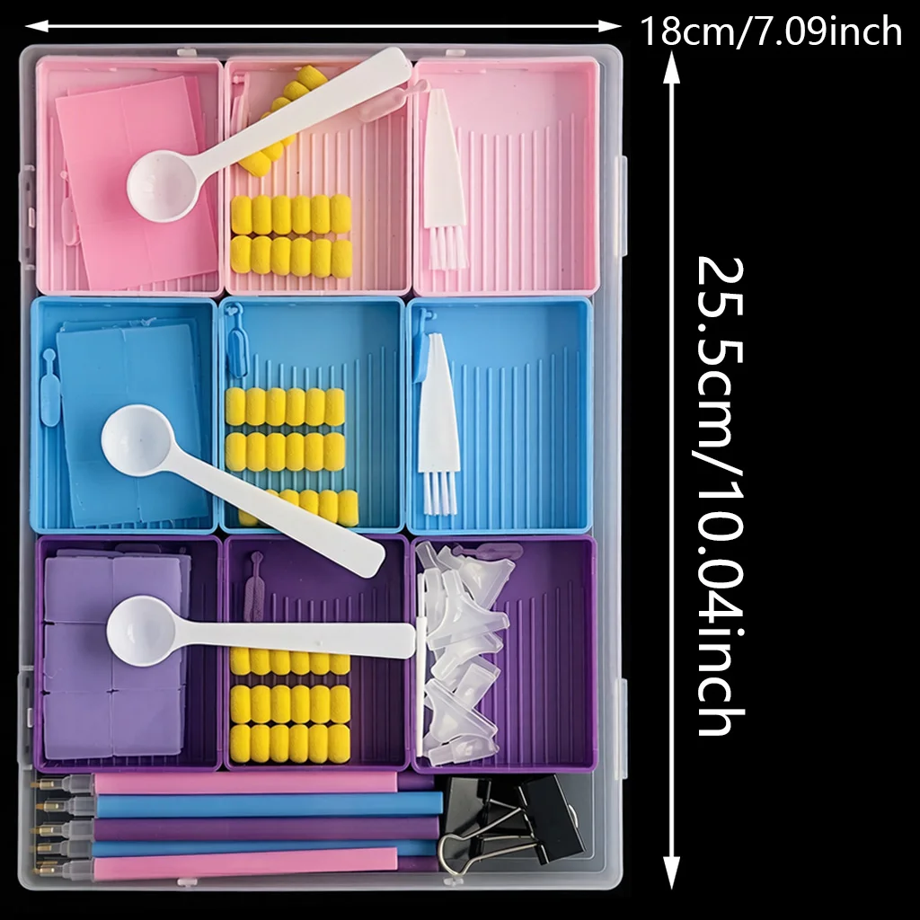 5D Diamond Painting Tools Kit with Storage Box description 2