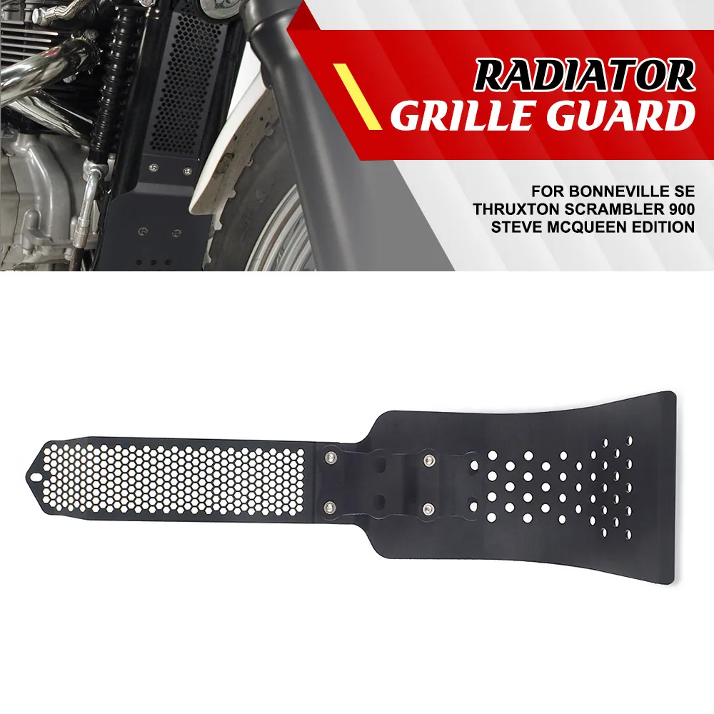 

T100 Radiator Grille Engine Guard Skid Plate Oil Cooler Cover FOR Bonneville SE Thruxton Scrambler 900 Steve Mcqueen Edition