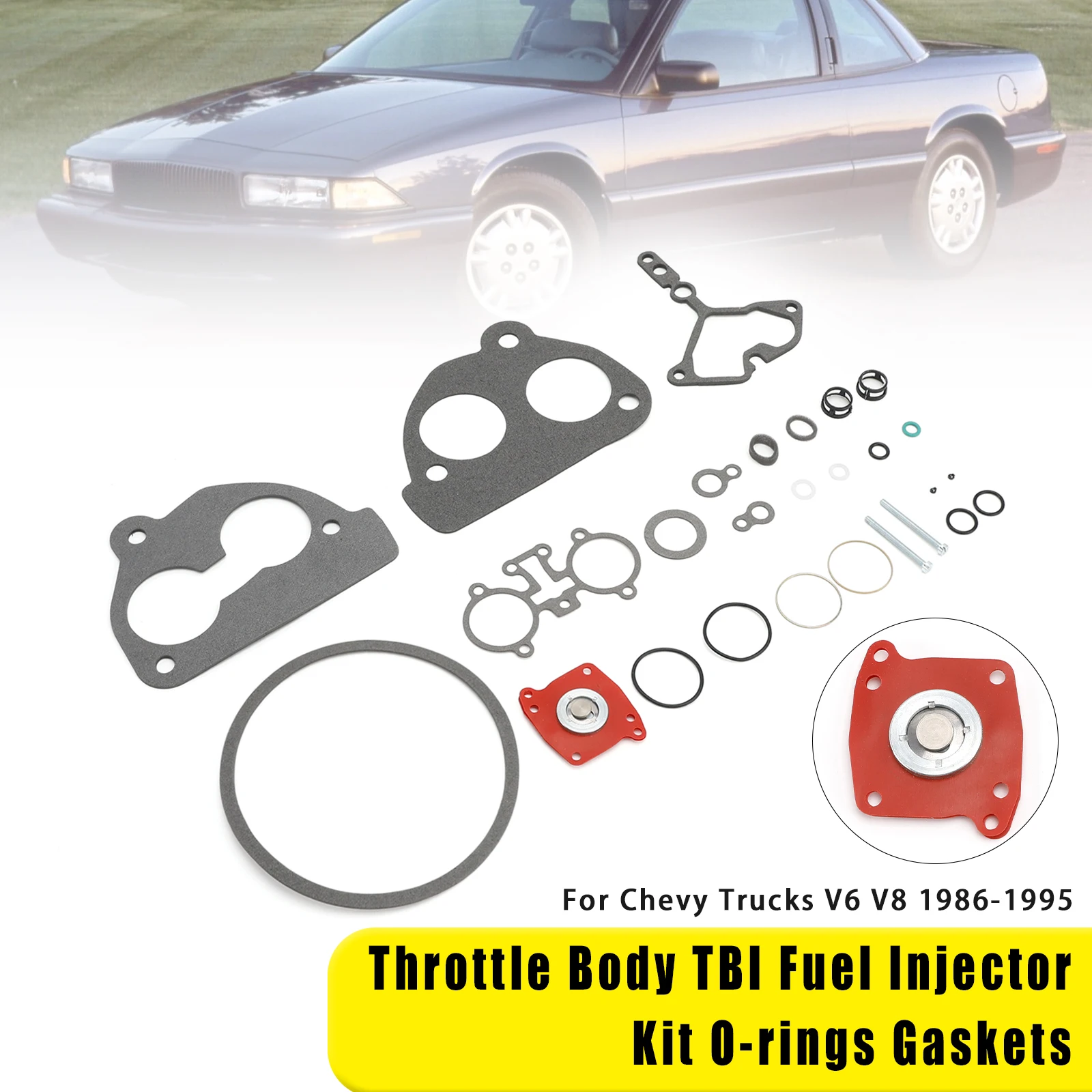 Throttle Body TBI Fuel Injector Kit O-rings Gaskets For Chevy Trucks V6 V8 1986-1994