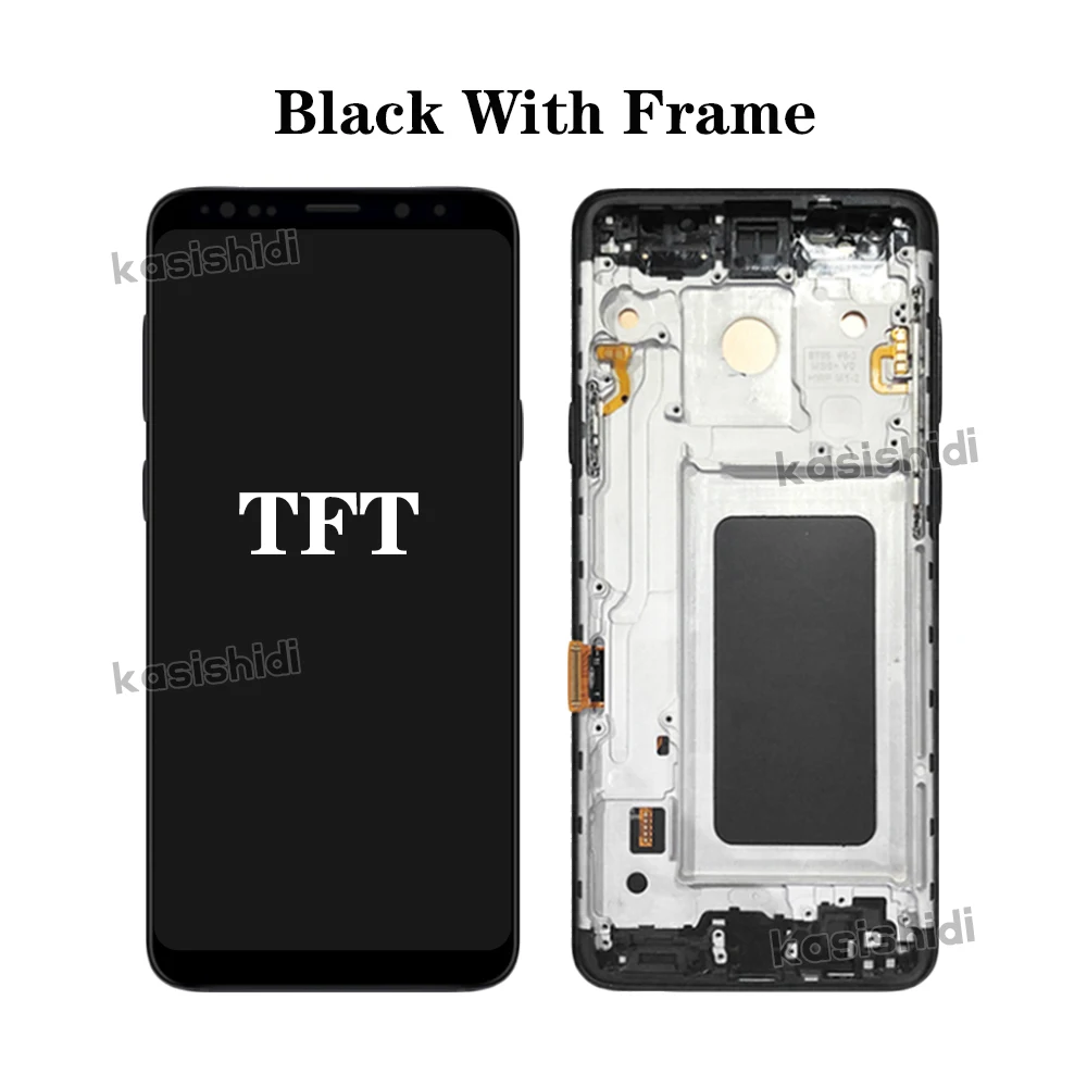 TFT Quality LCD For Samsung Galaxy S9 G960 G9600 G960F Display Touch Screen Digitizer Assembly Replacement With Frame