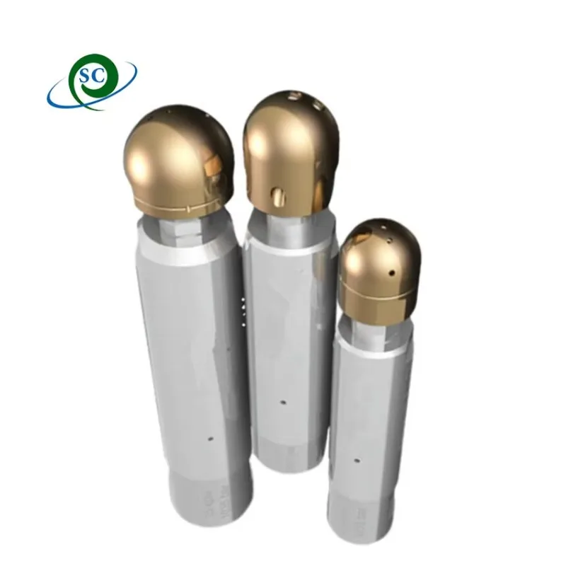 High Pressure Water Jet Heat Exchanger Tube Cleaning Spinning Nozzle for Condenser Heat Exchanger Pipe