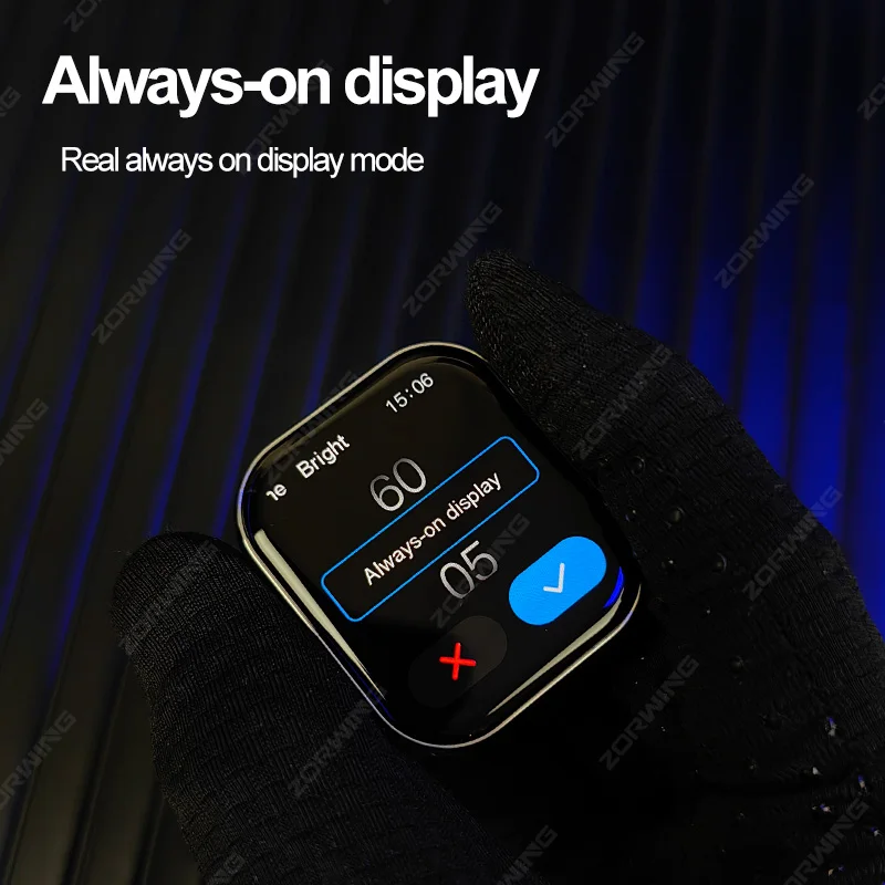 H16 Mini + 42mm Smart Watch AMOLED 1GB ROM Musica locale Orologi sportivi da donna Serie 10 Modalità AOD Bussola Smartwatch per Android IOS