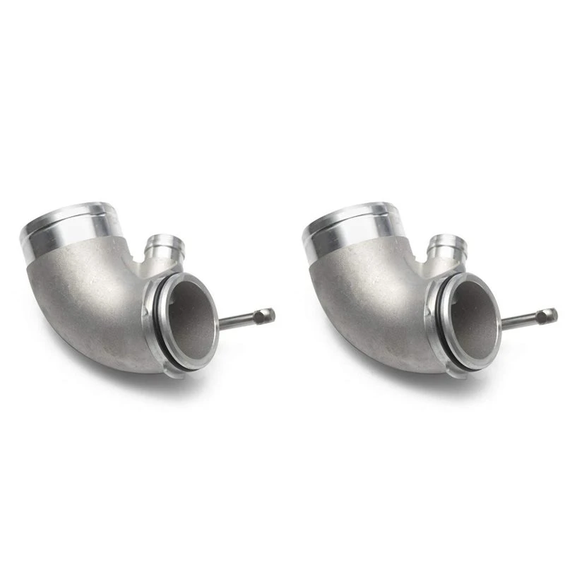 2X Turbo Pipe Enlarged Diameter Turbo Pipe 90 Degree Elbow Pipe For S3 A3 Golf MK7 GTI EA888 Engine
