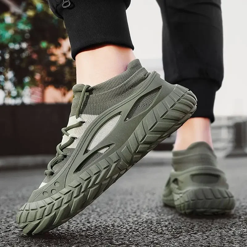 

Мужские повседневные кроссовки на толстой платформе с мягкой стелькой для пешего туризма, треккинга, широкий тренд 2025 года, дешевая жидкость, распродажа, мужская спортивная обувь