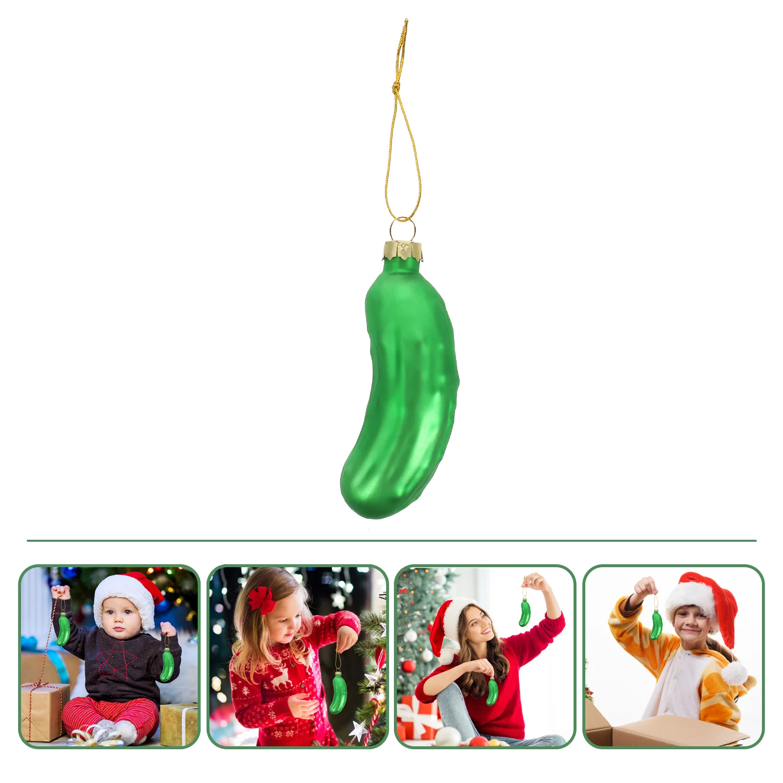 Cucumber Pendant Pickle Christmas Ornament Decoration Mini Chrisstmas Tree Outdoor Halloween Decorations Xmas Gadgets