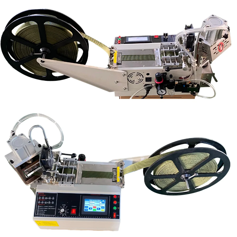 Factory Directly Automatic Ribbon Nylon Belt Webbing Sling Woven Tape Cutting Machine