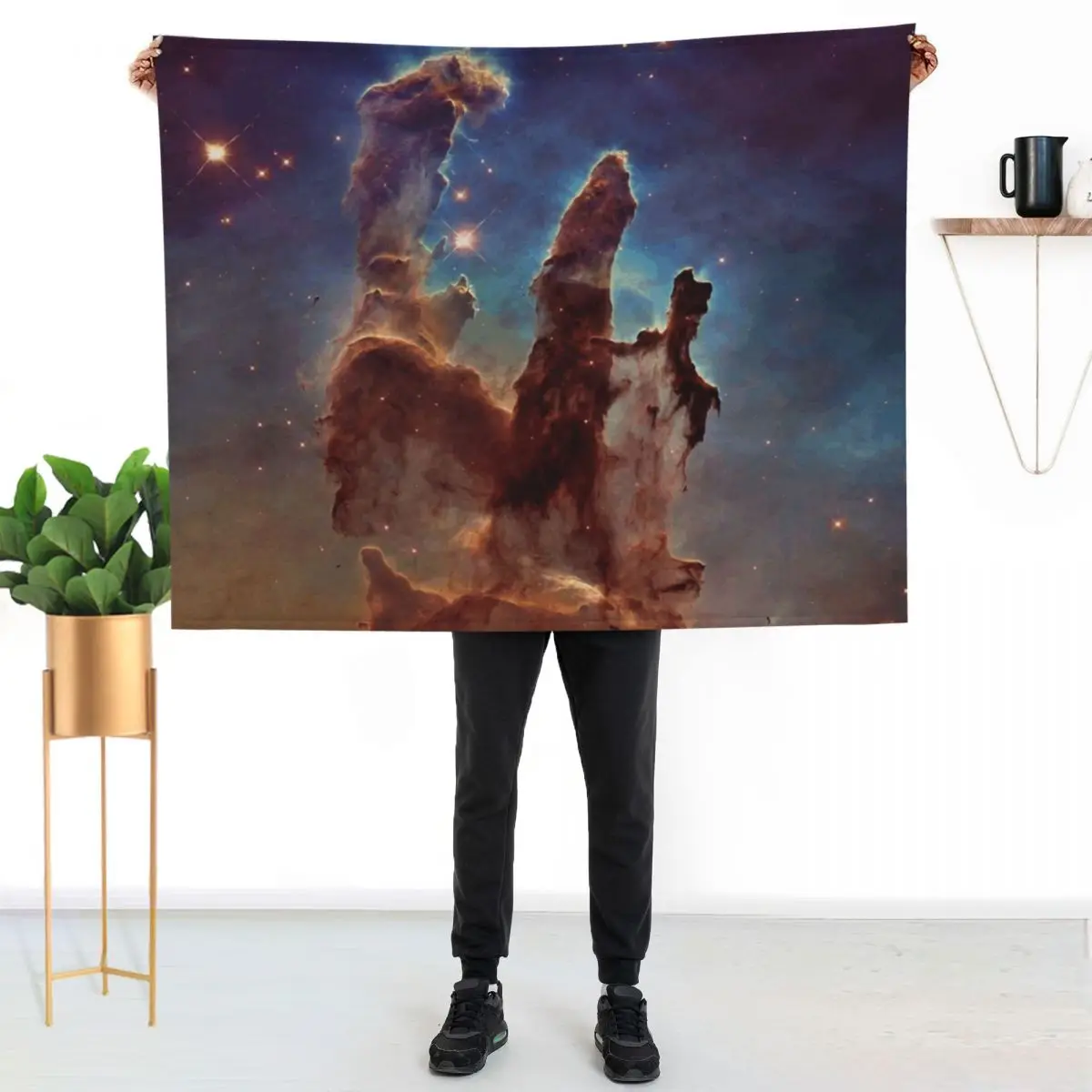 Pillars of Creation, Eagle nebula, space exploration Throw Blanket Soft Luxury Brand for winter Thermals For Travel Blankets