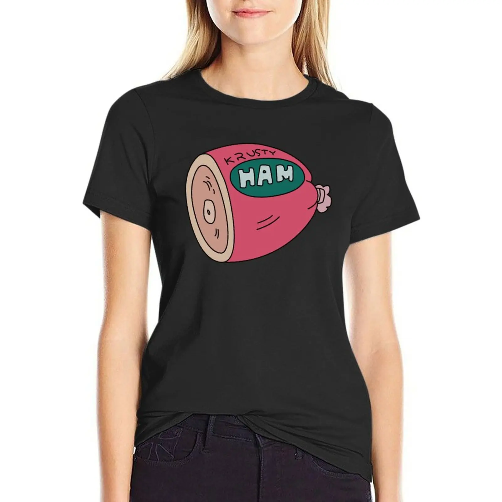 

Krusty Ham T-Shirt oversized korean fashion tops t-shirt dress for Women plus size