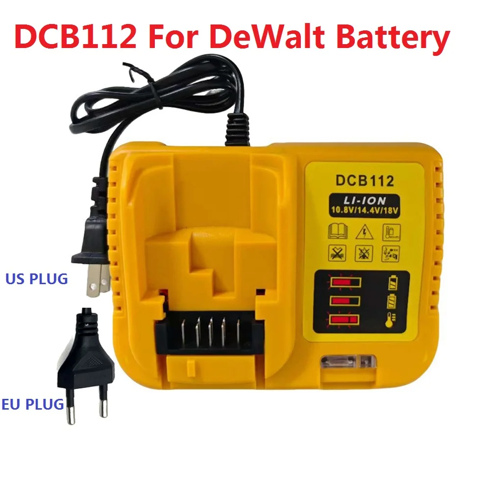 

Power Tool Parts Battery Charger DCB112 For DeWalt 18V 20V Lithium Battery DCB120 DCB140 DCB183 DCB206 DCB609 DCB115 DCB105