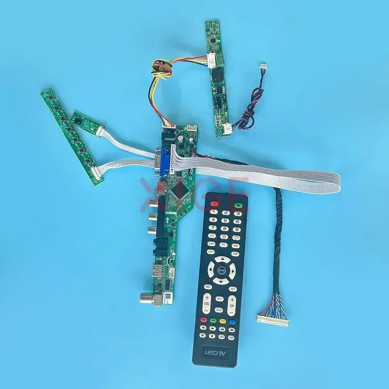

Плата драйвера ЖК-контроллера подходит для M240HW01 M240HW02 VGA + HDMI + AV + USB-панель экрана 24 "1920*1080 LVDS 30-контактный аналоговый ТВ-сигнал DIY Kit