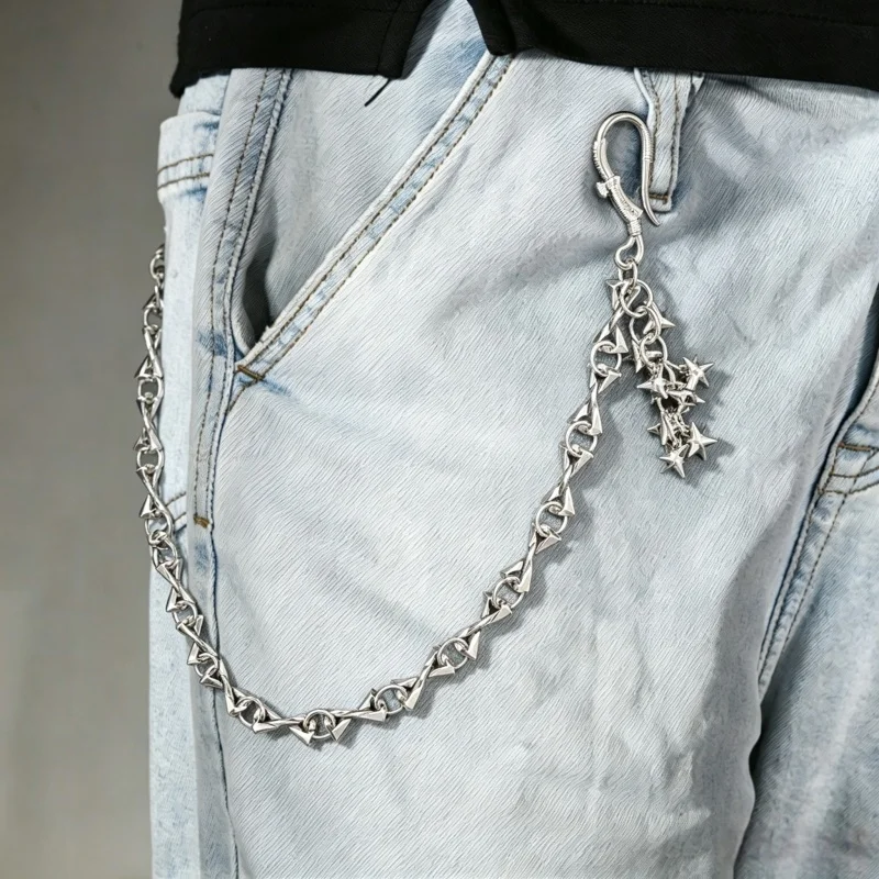 Hip Hop Letter Z Metal Pants Waist Chain For Men Women Male Keychain Charm Trousers Chains Wallet Jeans Unisex Jewelry Gift