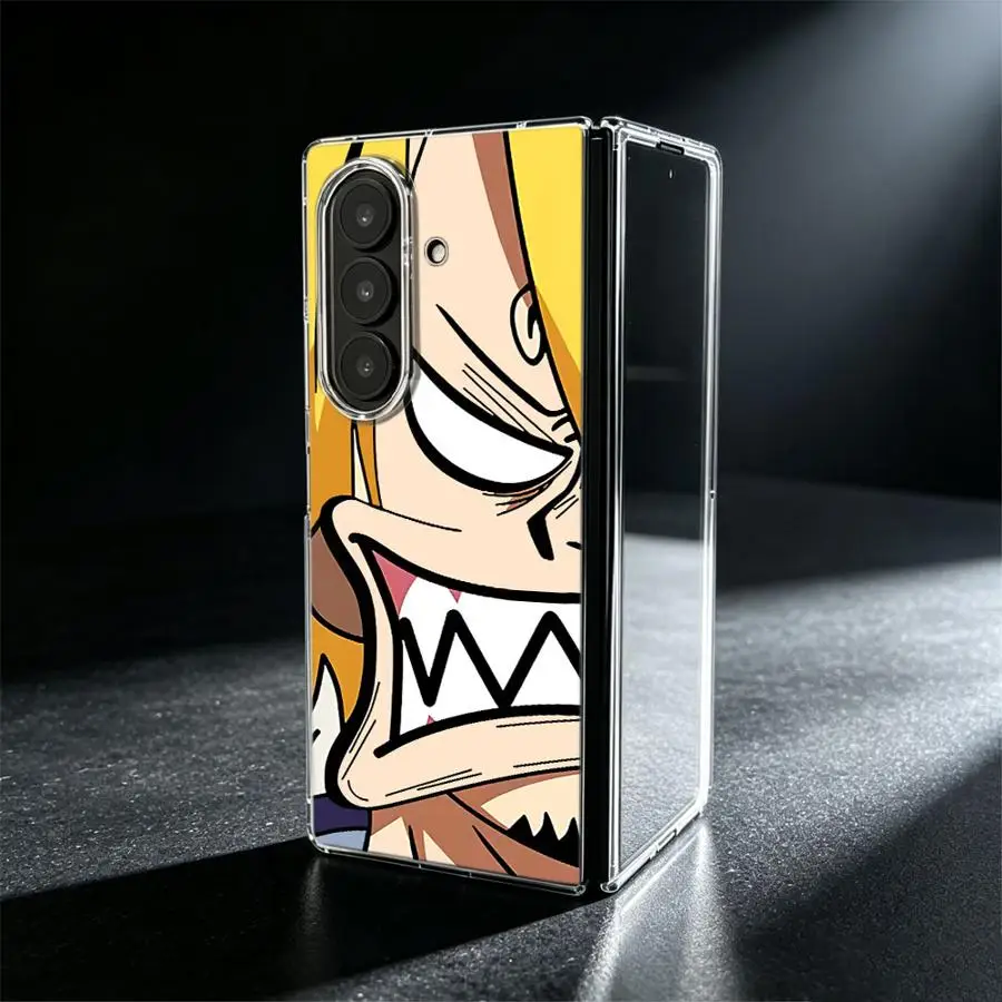 Phone Cover Case for Samsung Galaxy Z Fold 8 Ultra ZFold6 ZFold4 ZFold3 Z Fold 7 6 5 4 3 ZFold7 ZFold5 Angry Sanji Anime