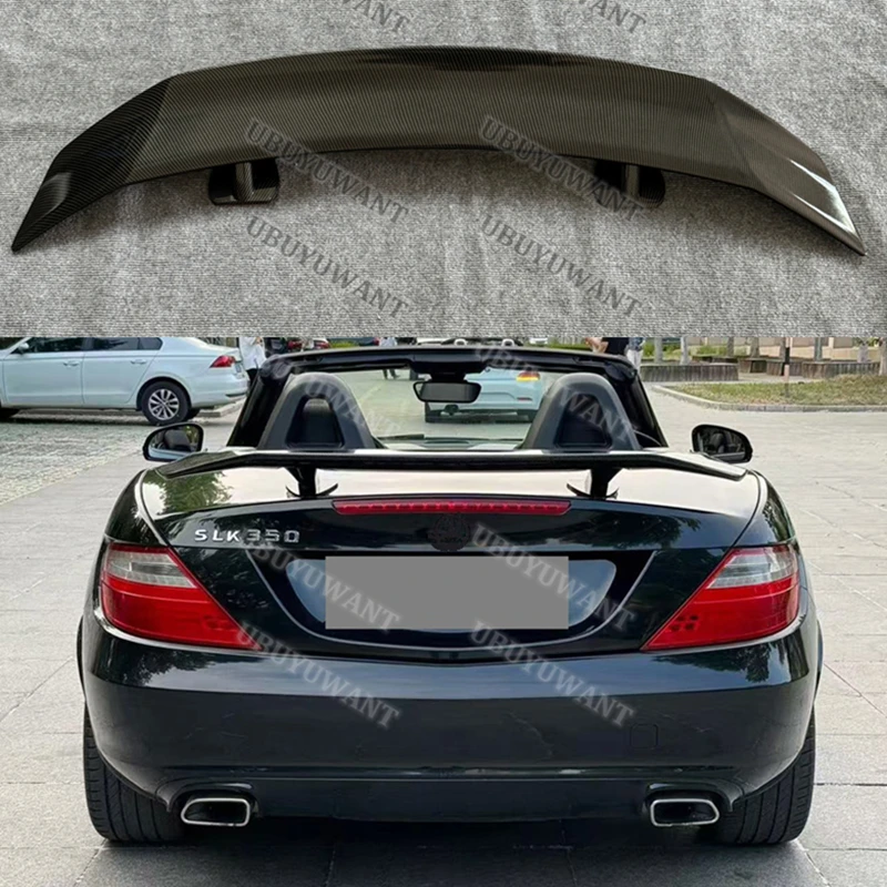 For Hot SaleBenz SLK320  R171 R172 06-13 SLK200 280 300 350 Rear Spoiler Deck Lid Racing Trunk Lip Tail Wing Add-on Exterior