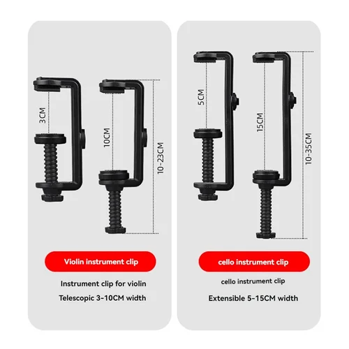 Imagen 2 del producto ABVE-micrófono inalámbrico para violín, instrumento Musical, micrófono puesta en escena, receptor y transmisor de Audio, Clip corto