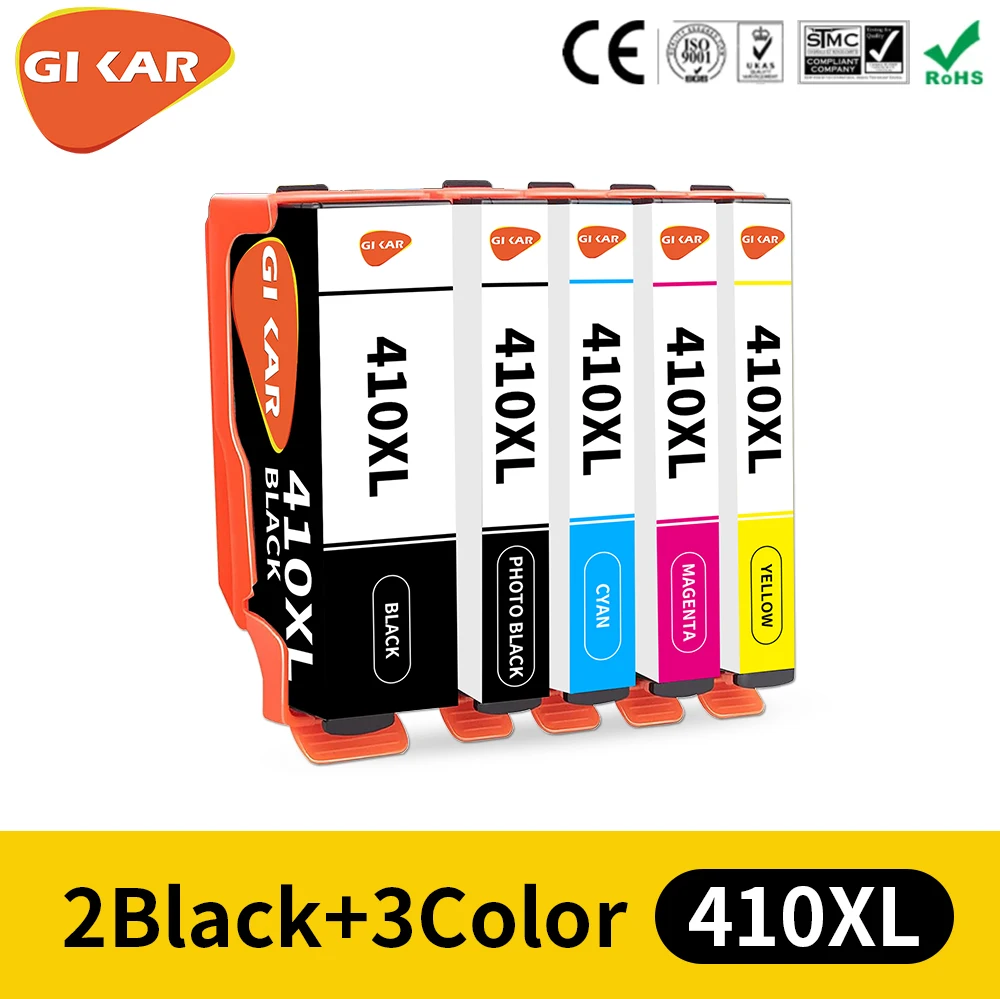 

GIKAR 410xl Ink Cartridge Replacement for Epson 410XL 410 XL T410XL for Expression XP-830 XP-640 XP-7100 XP-630 XP-530 XP635