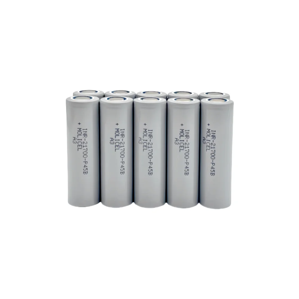 New 3.7V 21700-P45B Rechargeable Battery 4500mAh Power Batteries, 3C Discharge, 21700 Lithium Battery Applies to LED Flashlight.