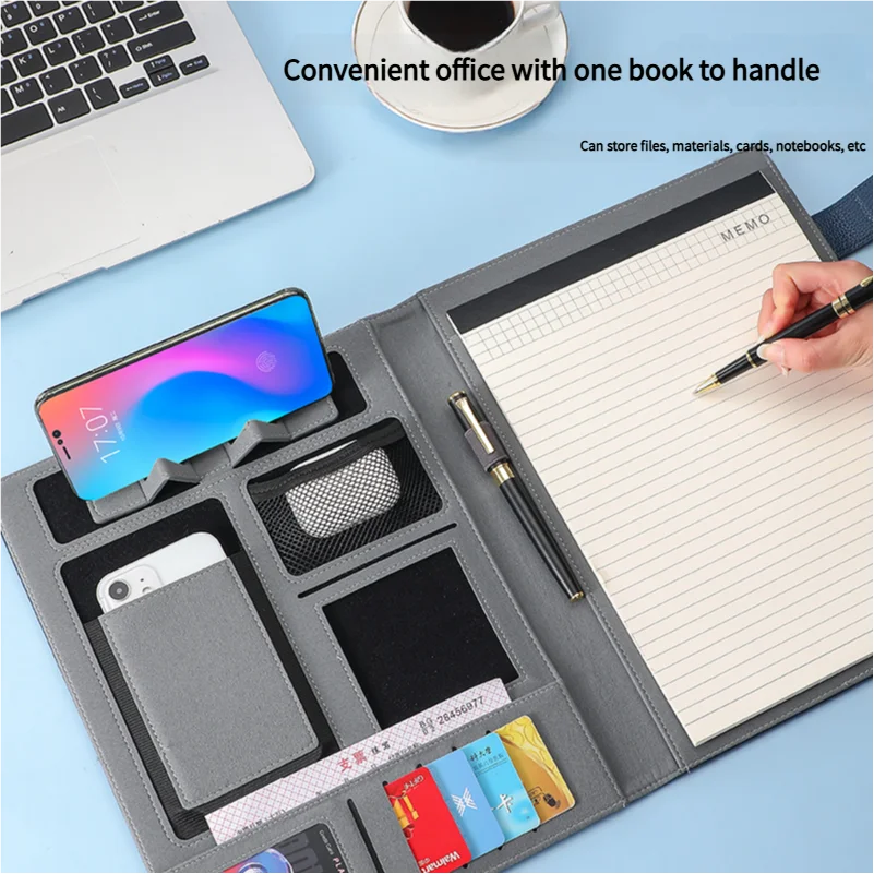 a4-multifunctional-meeting-folder-leather-like-finish-organize-phone-cards-notes-ideal-for-business-productivity