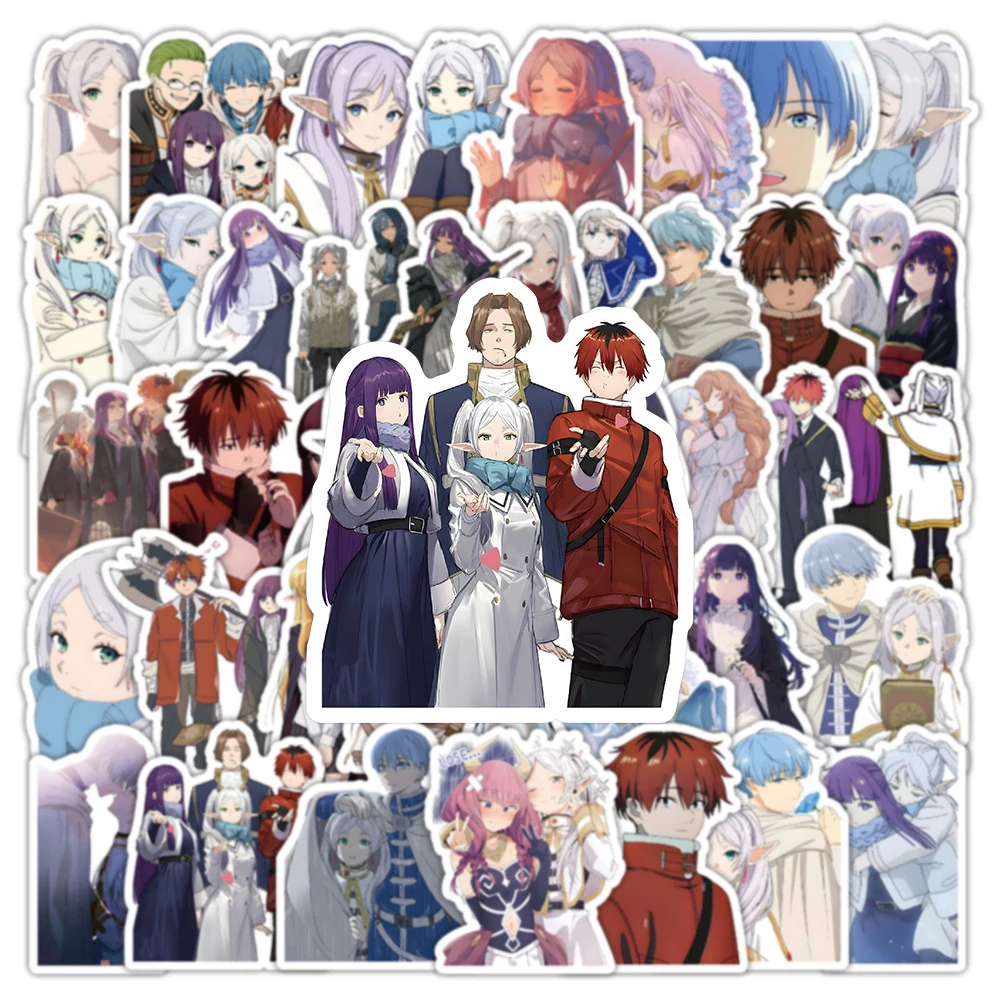 10/30/52pcs Frieren Himmel Stickers Frieren Beyond Journey's End Anime Sticker Decoration Stationery Skateboard Fern Stark Decal