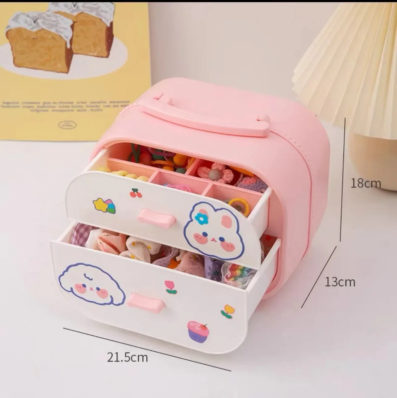 Girl Headwear Accessory Storage Box Hair Hoop Hair Clip Headband  Jewelry Box Organization