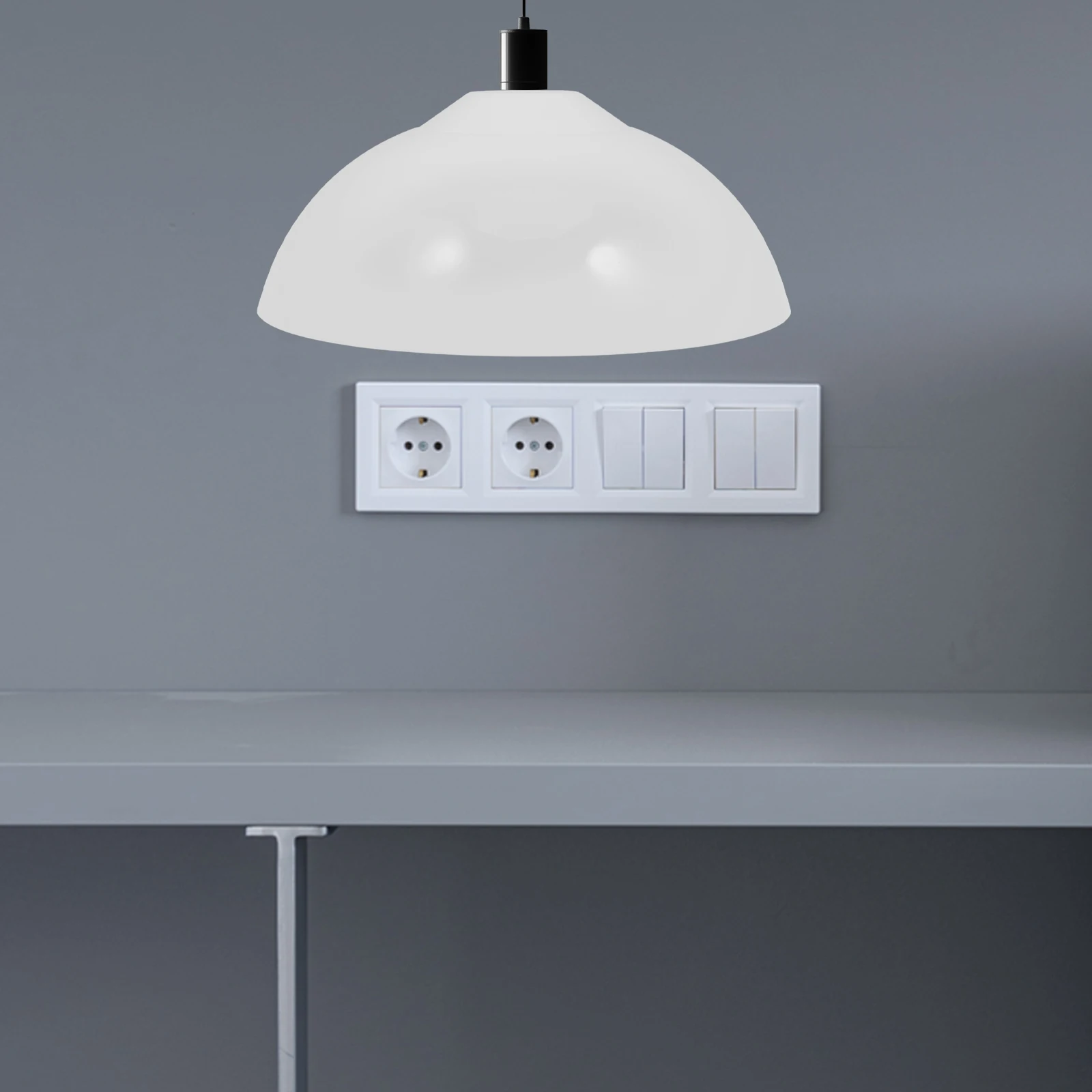 

Modern Acrylic Lamp Shade for E27 Pendant Light Hanging Ceiling Fixture Simple Replacement Cover for Indoor Home Decor Lighting