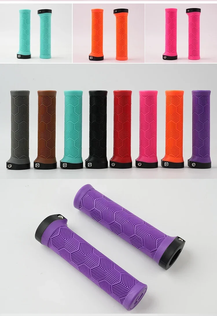 ODI MTB Fahrradgriffe Lock-on 22,2 mm Gummi-Lenkerabdeckung, bequeme Flügelform, rutschfestes Griffteil für Reisen/Faltrad – Detail 16