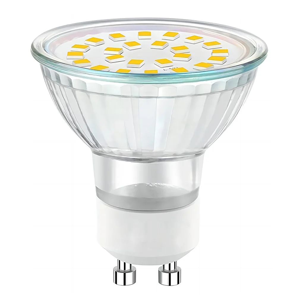 Żarówka LED 3W/5W/oświetlenie punktowe LED/lampa LED Smd Cup Gu10 21 diod led szklana pokrywa reflektor