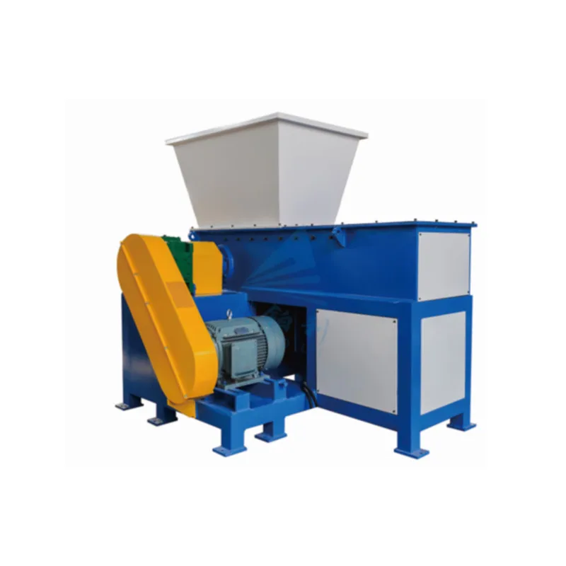 Trituradora de lixo de plástico de eixo único e duplo / Triturador grande de metal e madeira