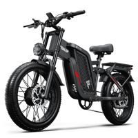 TIFGALOP F7 Adults City Electric Biker, 1000W  20-Inch Fat Tire All-Terrain Electric Bicycle, 52V 24Ah Battery,Off-road ebike