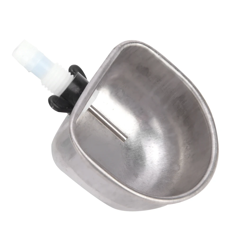 10 Sets Rabbit Drinker Stainless Steel Plastic Drinking Water Bowl Feeding Accessories for Connecting 7mm to 10mm Hose