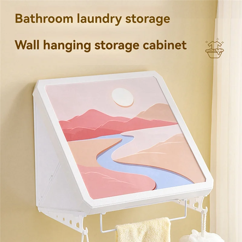 

Thickened Waterproof Wall-Mounted Bathroom Storage Box - Easy Foldable , No Drilling Required